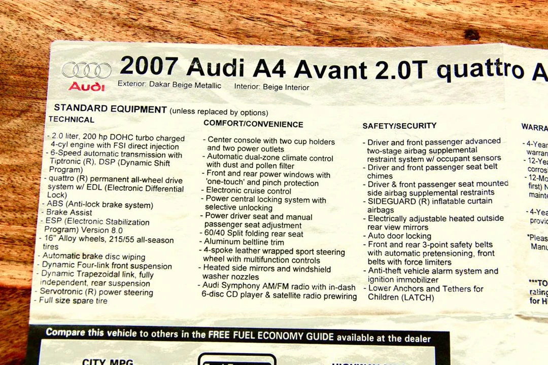 2007 Audi B7 A4 - Image 6 of 7