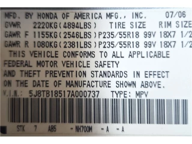 2007 Acura RDX 1st Gen - Image 9 of 10