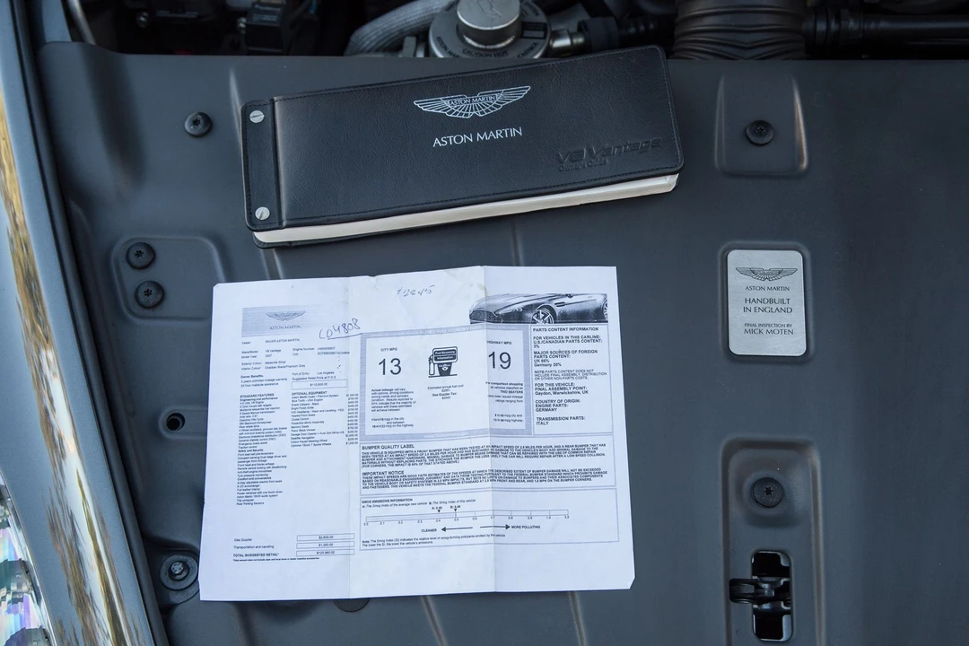 2007 Aston Martin Vantage - Image 11 of 12