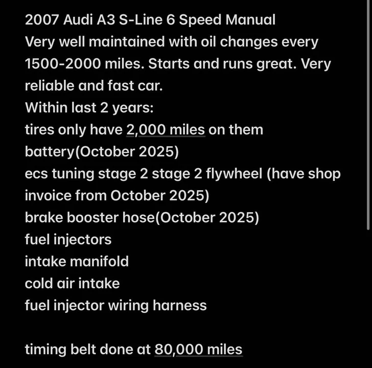 2007 Audi 8P A3 - Image 11 of 12