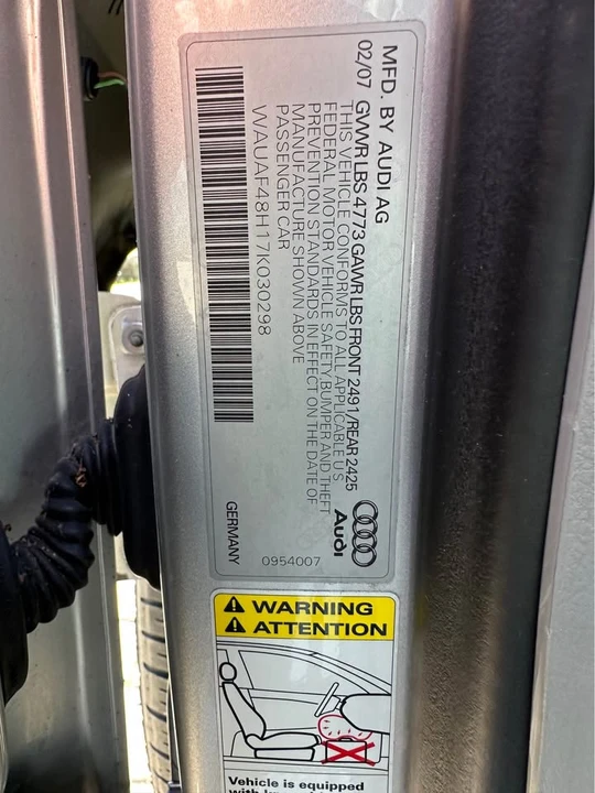 2007 Audi B7 A4 - Image 4 of 11