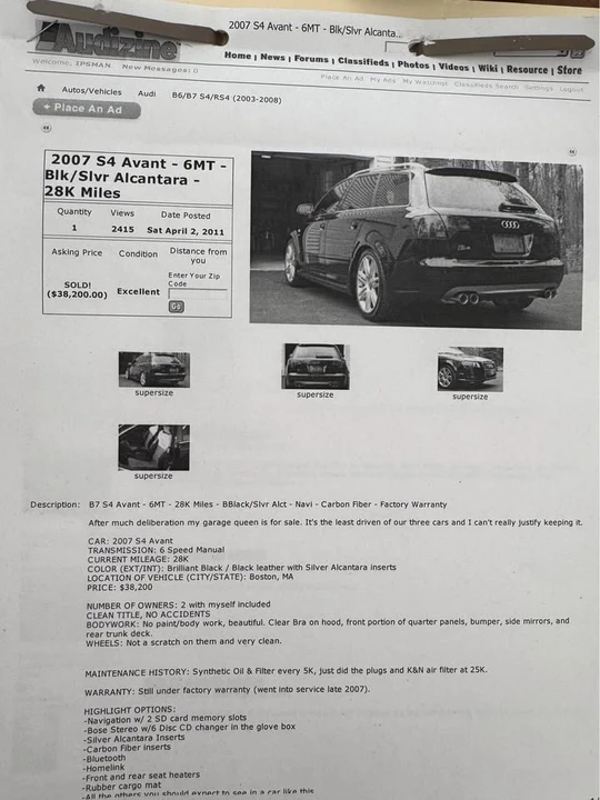 2007 Audi B7 S4 - Image 6 of 9