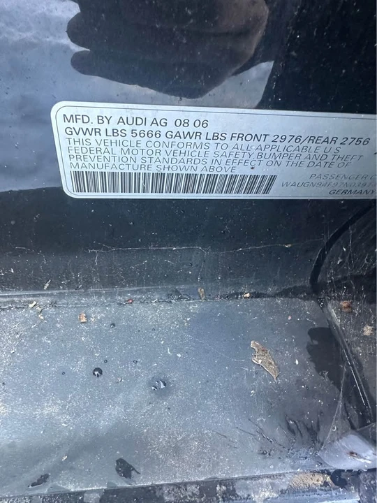 2007 Audi C6 S6 - Image 12 of 12