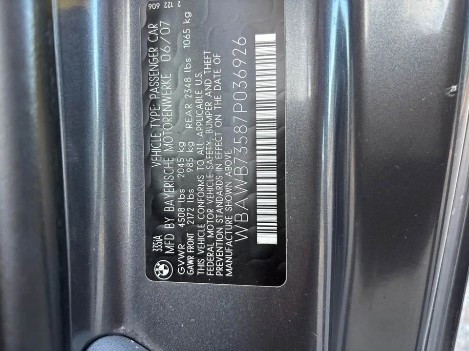 2007 BMW E92 335i Coupe - Image 8 of 19