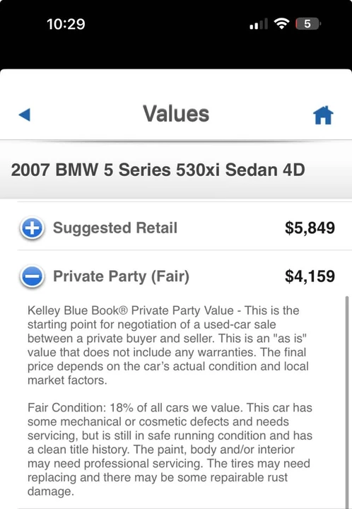 2007 BMW E60 5 Series Sedan - Image 5 of 5