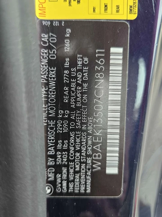 2007 BMW E63/E64 645Ci & 650i - Image 9 of 9