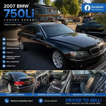 2007 BMW 7 Series 750Li Sedan 4D