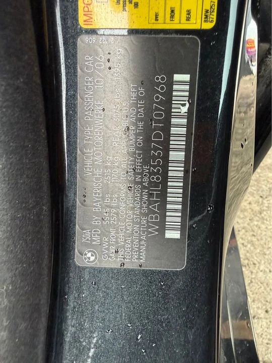 2007 BMW E65/E66 750i & 760i Sedan - Image 20 of 20