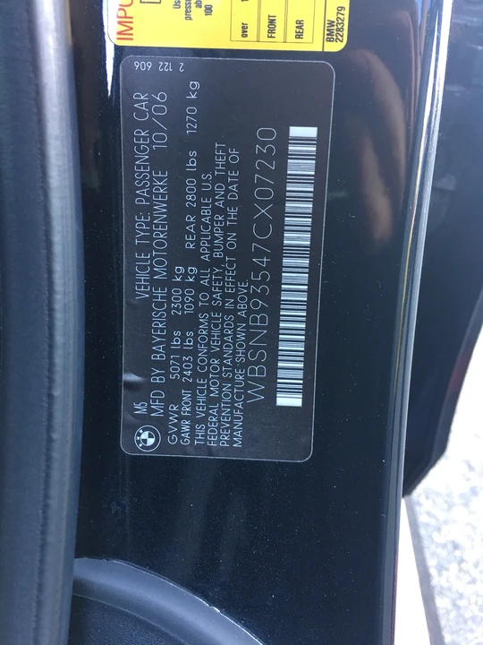 2007 BMW E60 M5 - Image 13 of 28