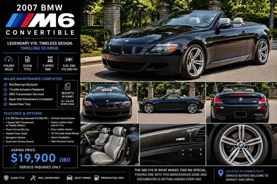 2007 BMW M6 Convertible