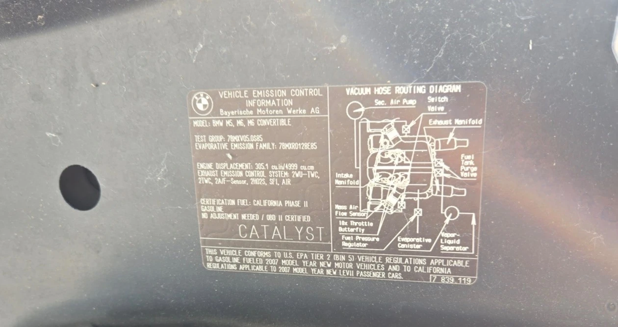 2007 BMW E63/E64 M6 - Image 13 of 14