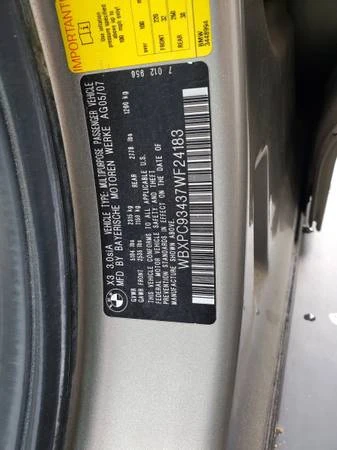 2007 BMW E83 X3 - Image 10 of 12