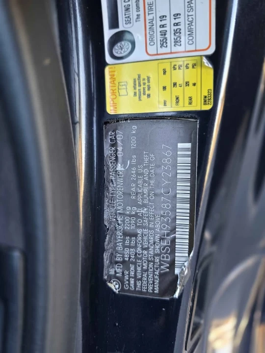 2007 BMW E63/E64 M6 - Image 13 of 15