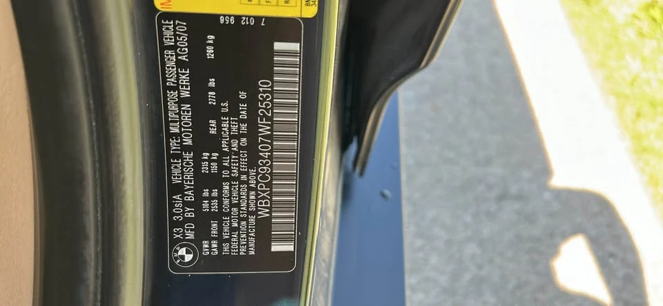 2007 BMW E83 X3 - Image 14 of 14