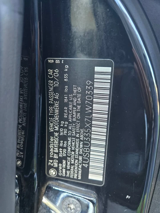 2007 BMW E85 Z4 Roadster - Image 12 of 20