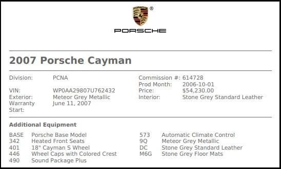2007 Porsche 987 Cayman - Image 13 of 13