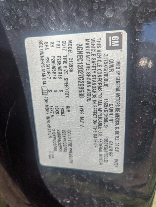 2007 Chevrolet Avalanche - Image 10 of 12
