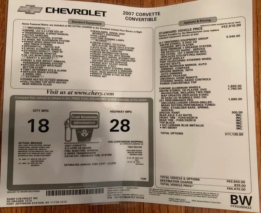 2007 Chevrolet Corvette C6 - Image 20 of 31