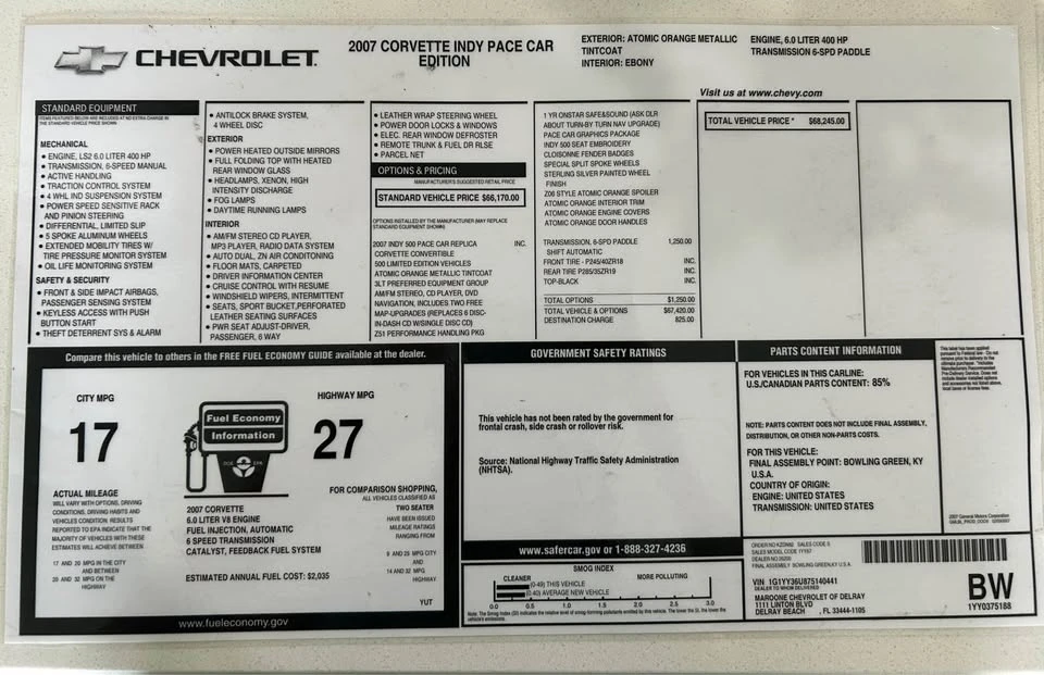 2007 Chevrolet Corvette C6 - Image 6 of 6