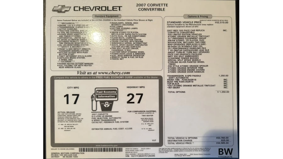 2007 Chevrolet Corvette C6 - Image 15 of 18