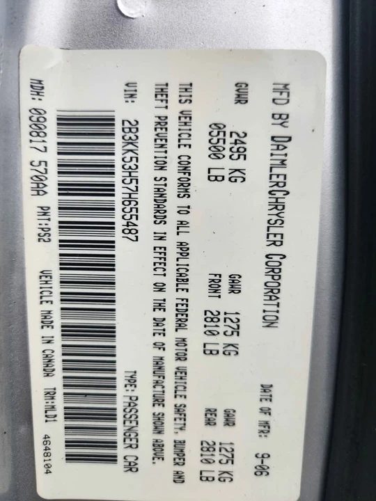 2007 Dodge Charger 6th Gen - Image 10 of 17