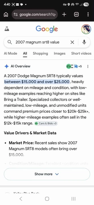 2007 Dodge Magnum SRT8 2nd Gen - Image 12 of 12