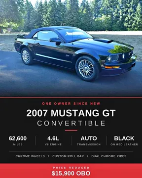 2007 Ford Mustang Convertible
