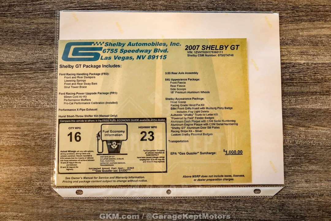 2007 Ford S197 I Shelby Mustang CS6/8 & GT & GT-H & Terlingua - Image 25 of 25