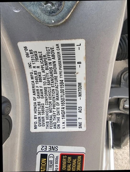 2007 Honda Civic 8th Gen - Image 20 of 20