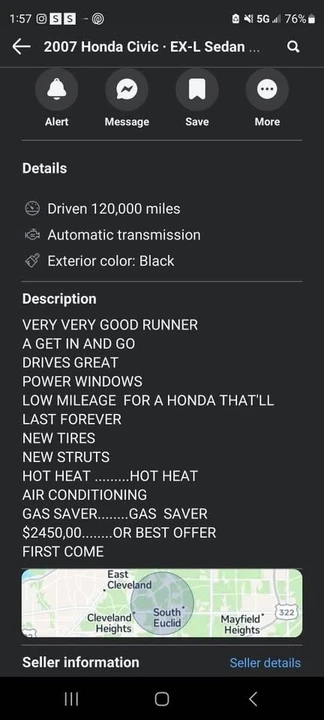 2007 Honda Civic 8th Gen - Image 2 of 3