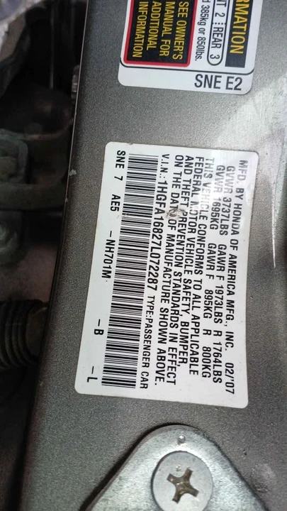 2007 Honda Civic 8th Gen - Image 10 of 10
