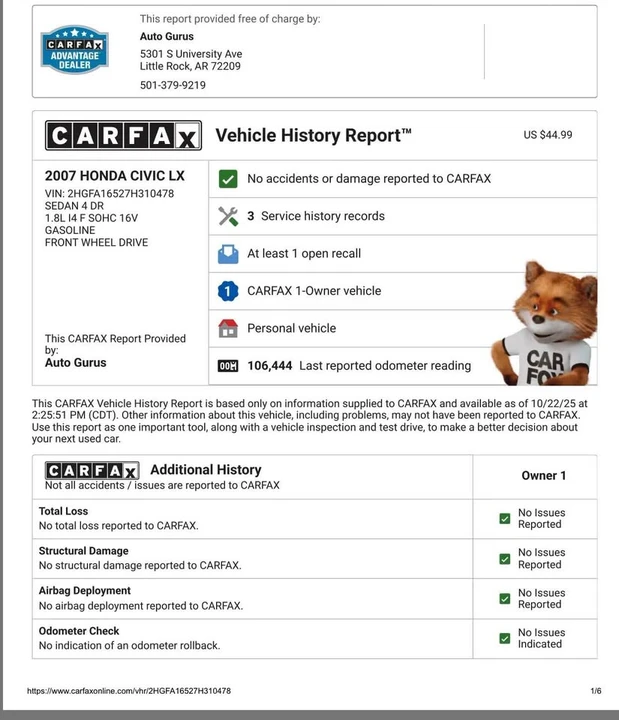 2007 Honda Civic 8th Gen - Image 11 of 11