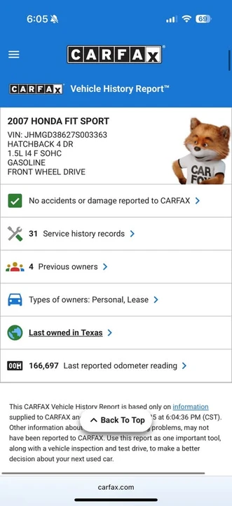 2007 Honda Fit - Image 6 of 6