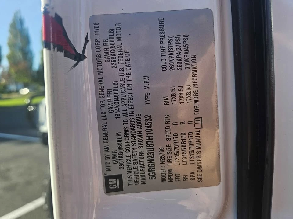 2007 Hummer Hummer H2 - Image 10 of 11