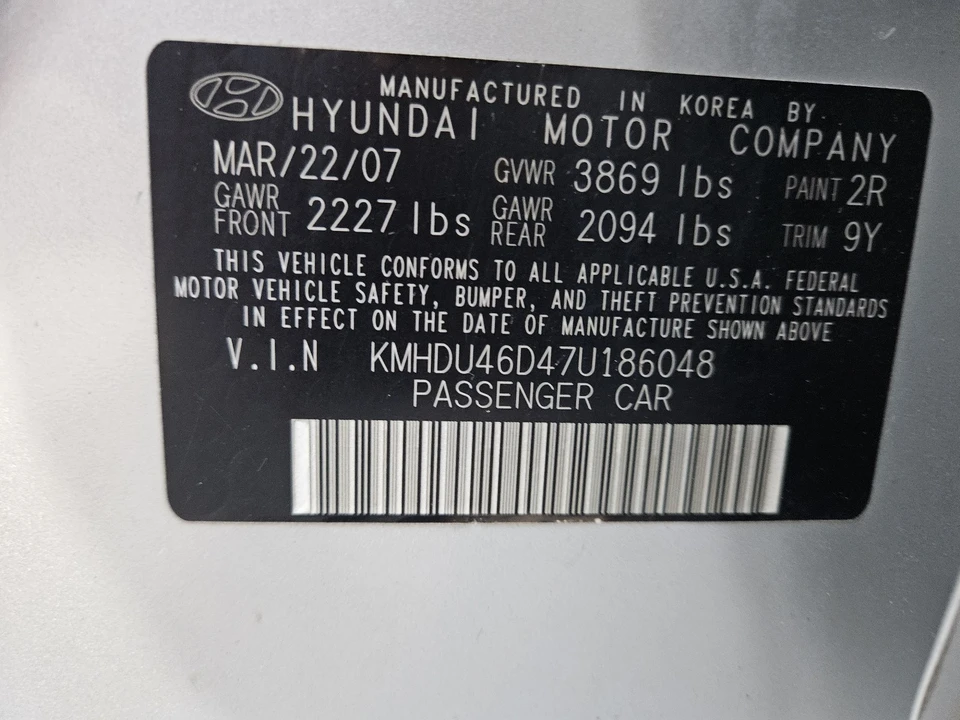 2007 Hyundai Elantra - Image 17 of 19
