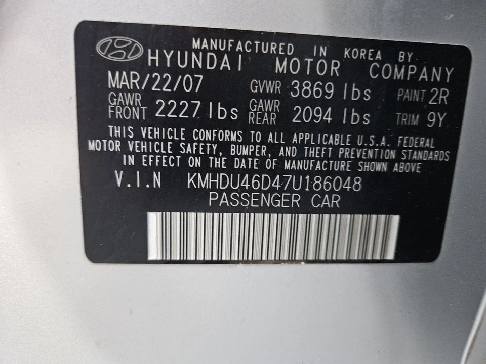 2007 Hyundai Elantra - Image 19 of 19