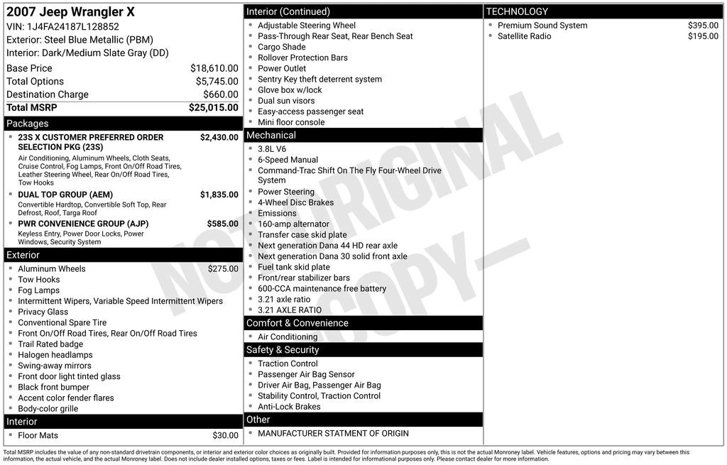 2007 Jeep JK Wrangler - Image 2 of 12