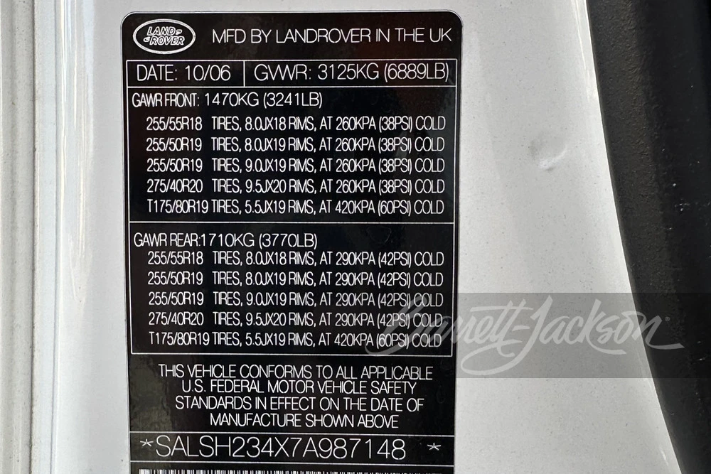 2007 Land Rover Range Rover L322 - Image 8 of 27