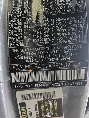 2007 Land Rover Range Rover L322 - Image 20 of 20
