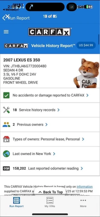 2007 Lexus ES 5th Gen - Image 6 of 6