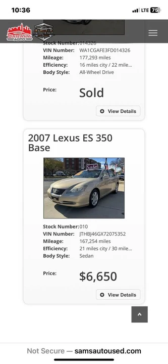 2007 Lexus ES 5th Gen - Image 12 of 12