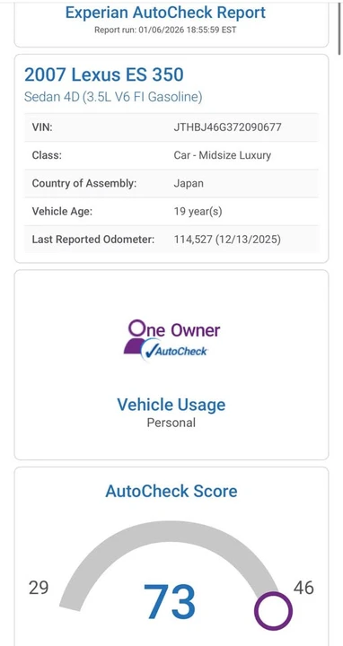 2007 Lexus ES 5th Gen - Image 11 of 11