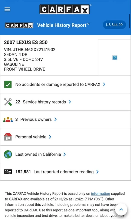 2007 Lexus ES 5th Gen - Image 19 of 20