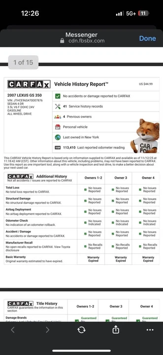 2007 Lexus GS 3rd Gen - Image 14 of 14