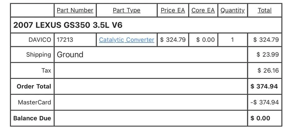 2007 Lexus GS 3rd Gen - Image 11 of 18
