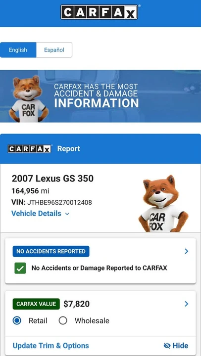 2007 Lexus GS 3rd Gen - Image 12 of 12