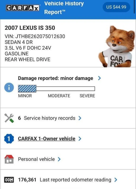 2007 Lexus IS 2nd Gen - Image 3 of 16