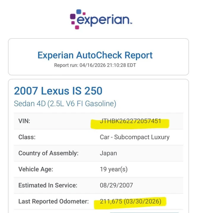 2007 Lexus IS 2nd Gen - Image 16 of 16