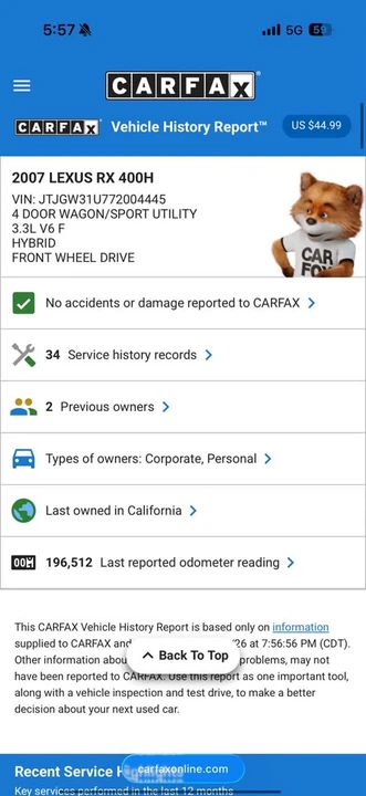2007 Lexus RX 2nd Gen - Image 11 of 11