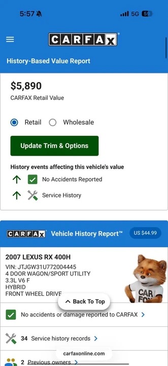 2007 Lexus RX 2nd Gen - Image 10 of 11